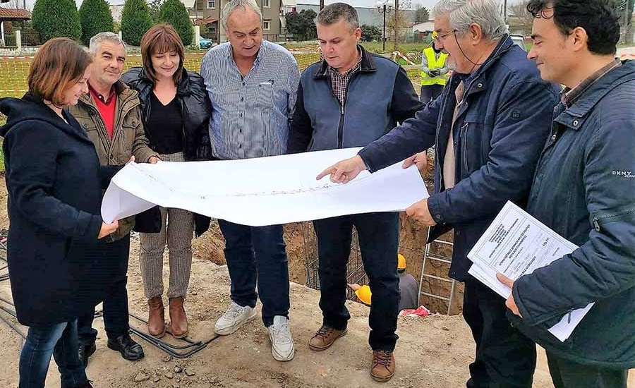 Κλιμάκιο του Δήμου στα έργα Μελισσοχωρίου